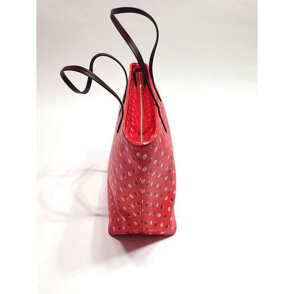 Kate Spade Shore Street Fiesta Dot red leather margareta tote bag - Picture 6 of 12
